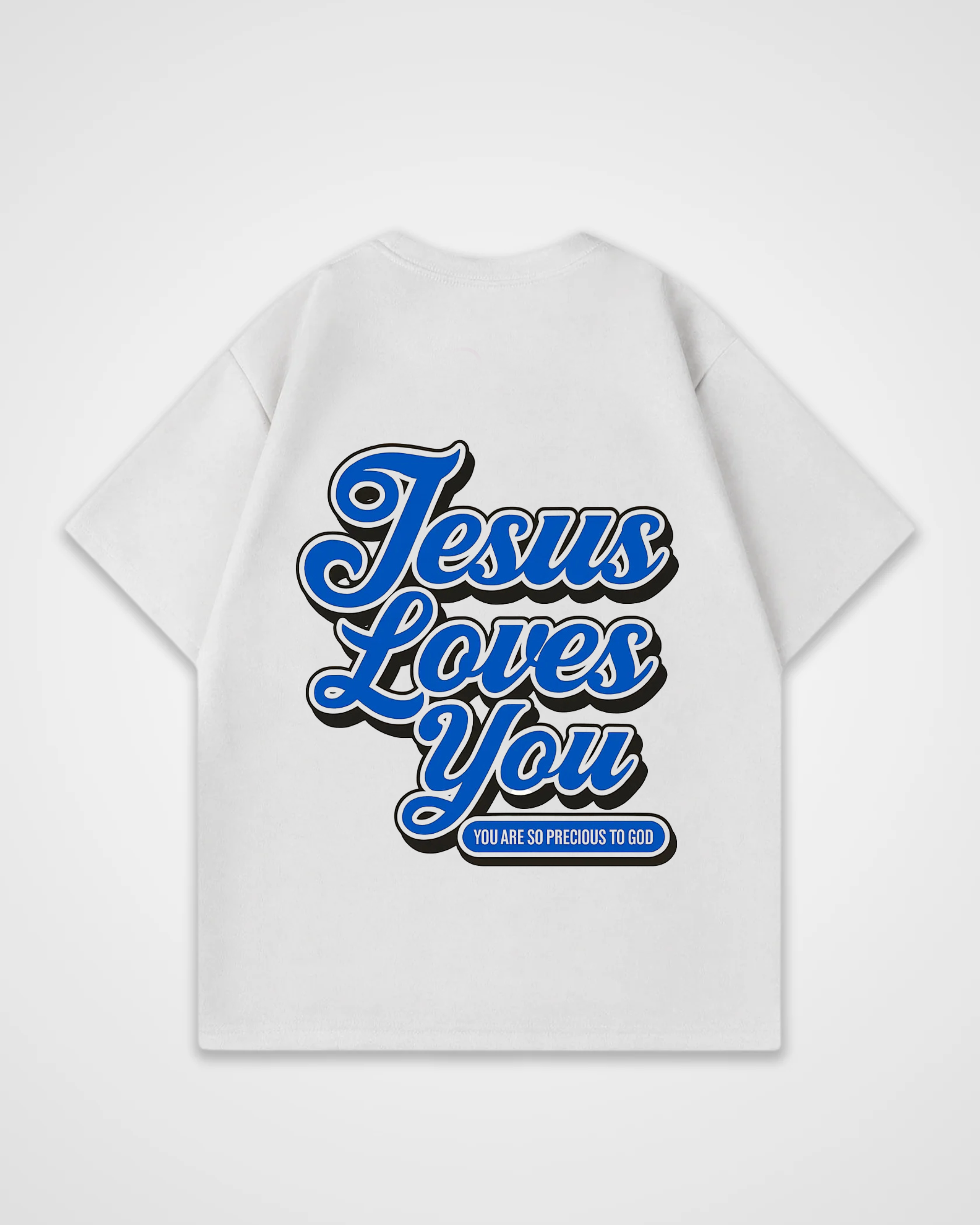 Jesus loves you Grafitti Oversized Shirt