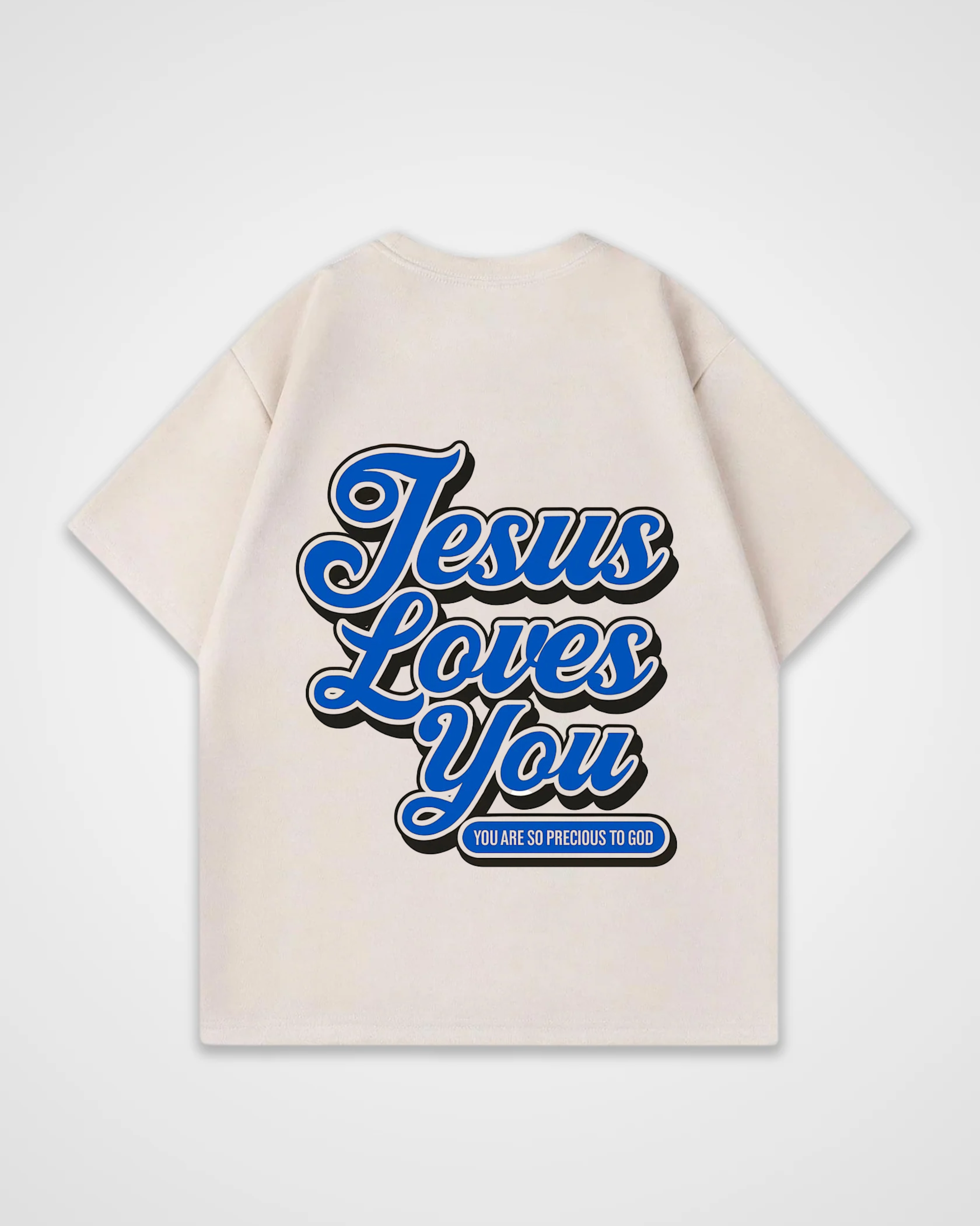 Jesus loves you Grafitti Oversized Shirt