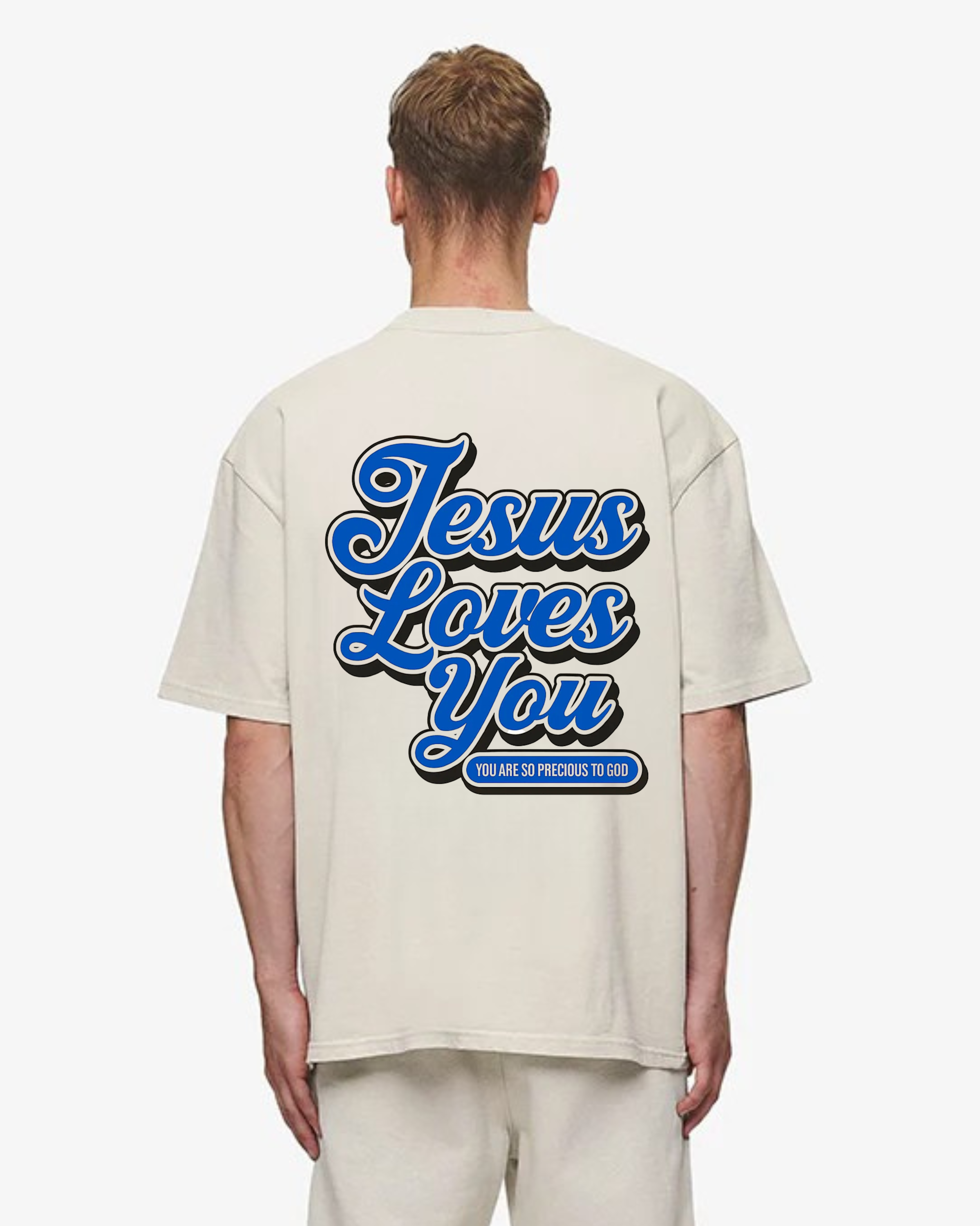 Jesus loves you Grafitti Oversized Shirt