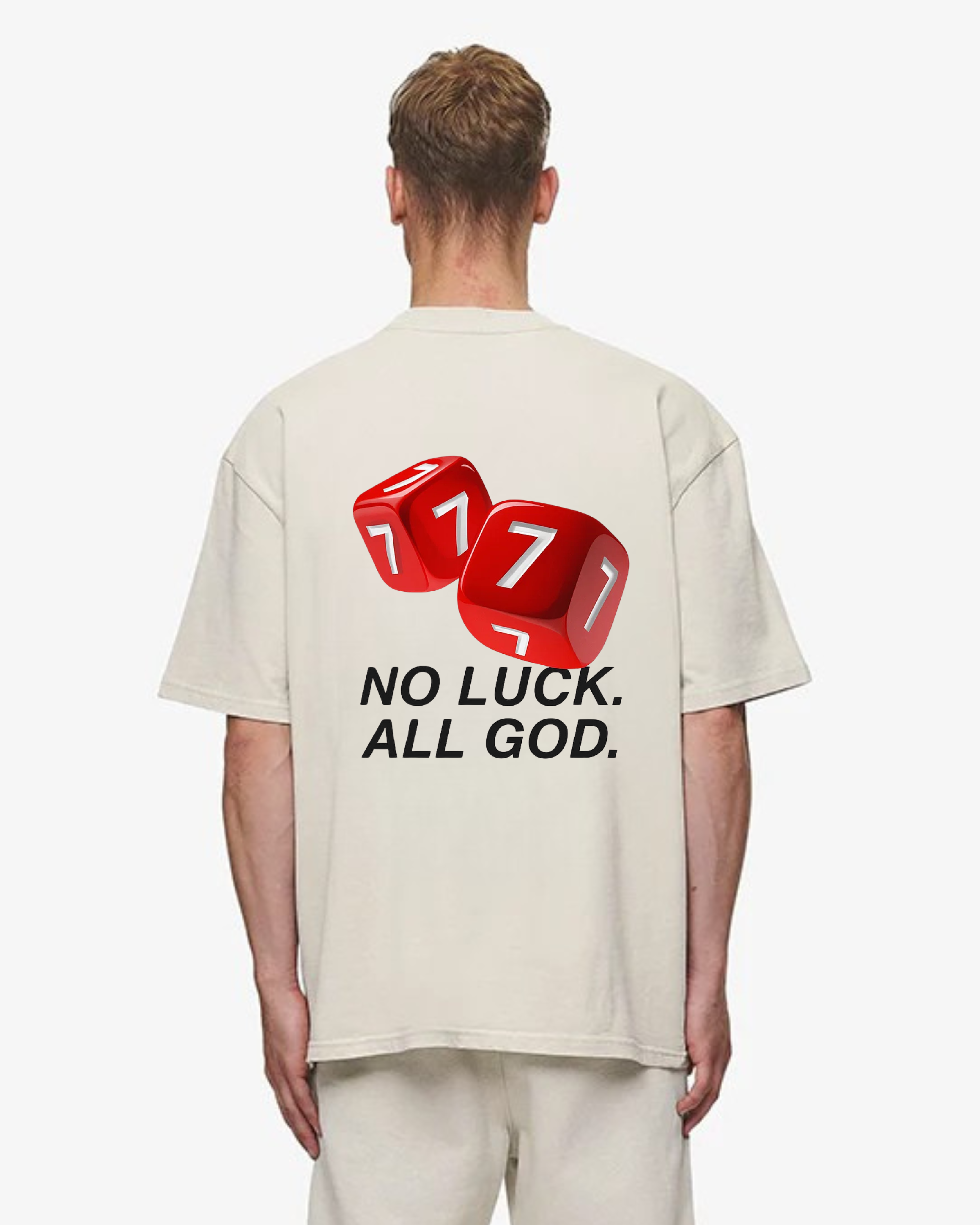 No Luck all God Oversized Shirt