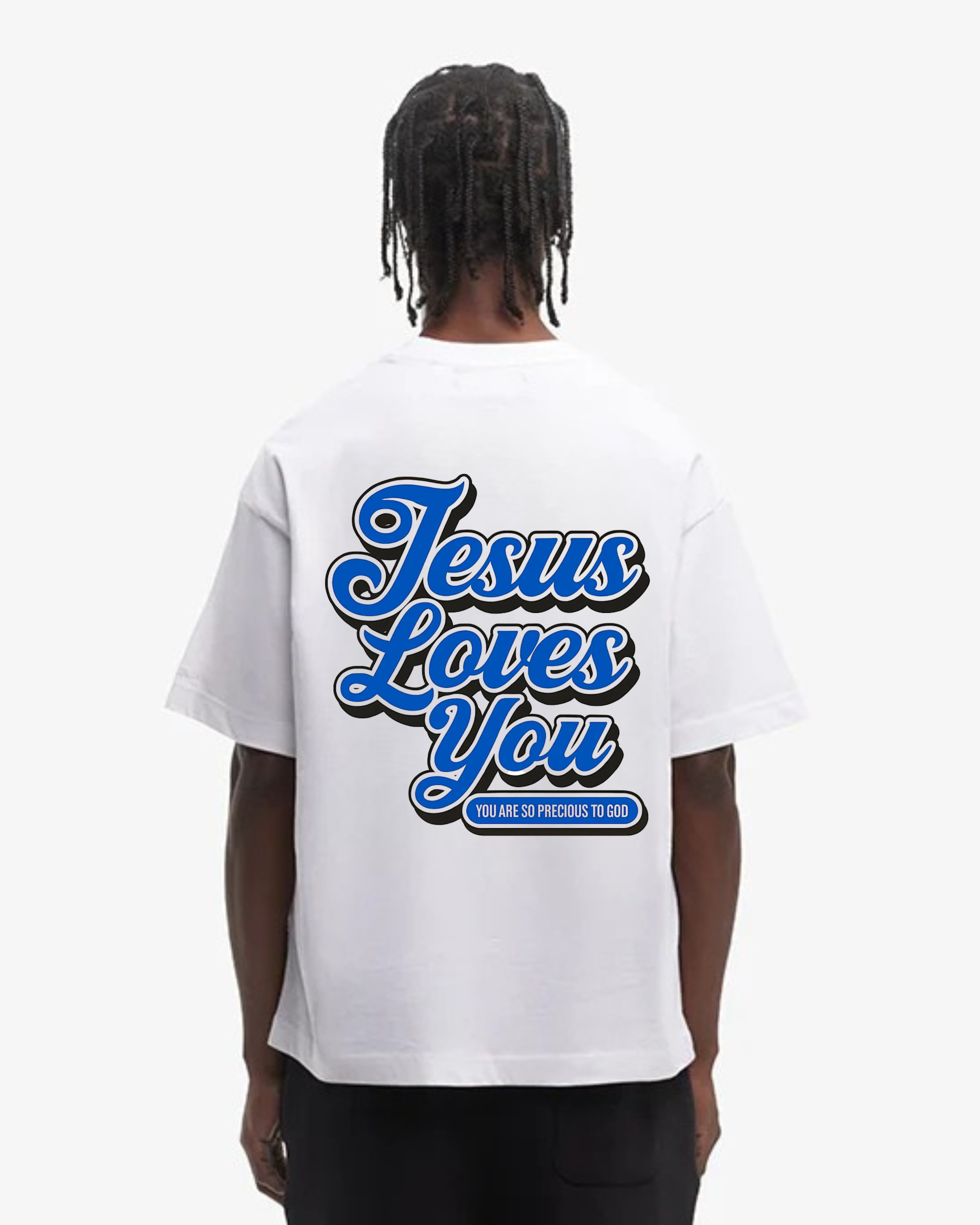 Jesus loves you Grafitti Oversized Shirt